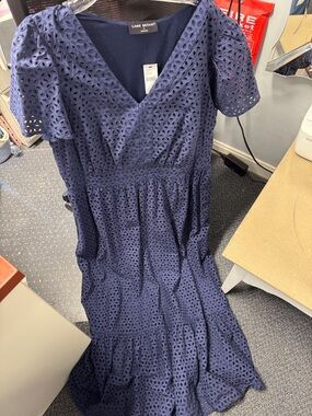 Lane Bryant eyelet dress size 14 // 041121